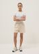 Girls&rsquo; beige pure cotton regular-fit shorts_0