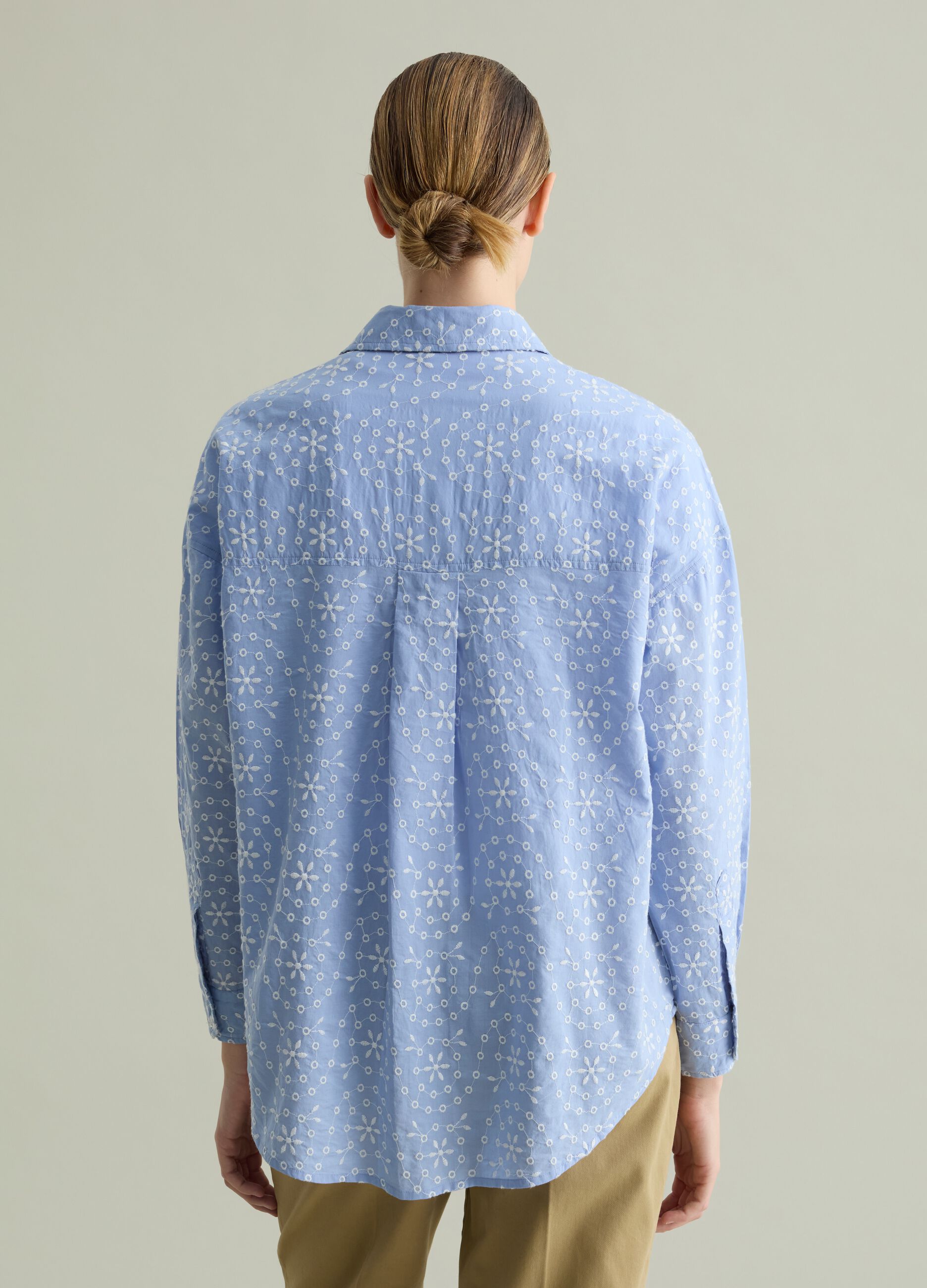 Camicia in pizzo sangallo