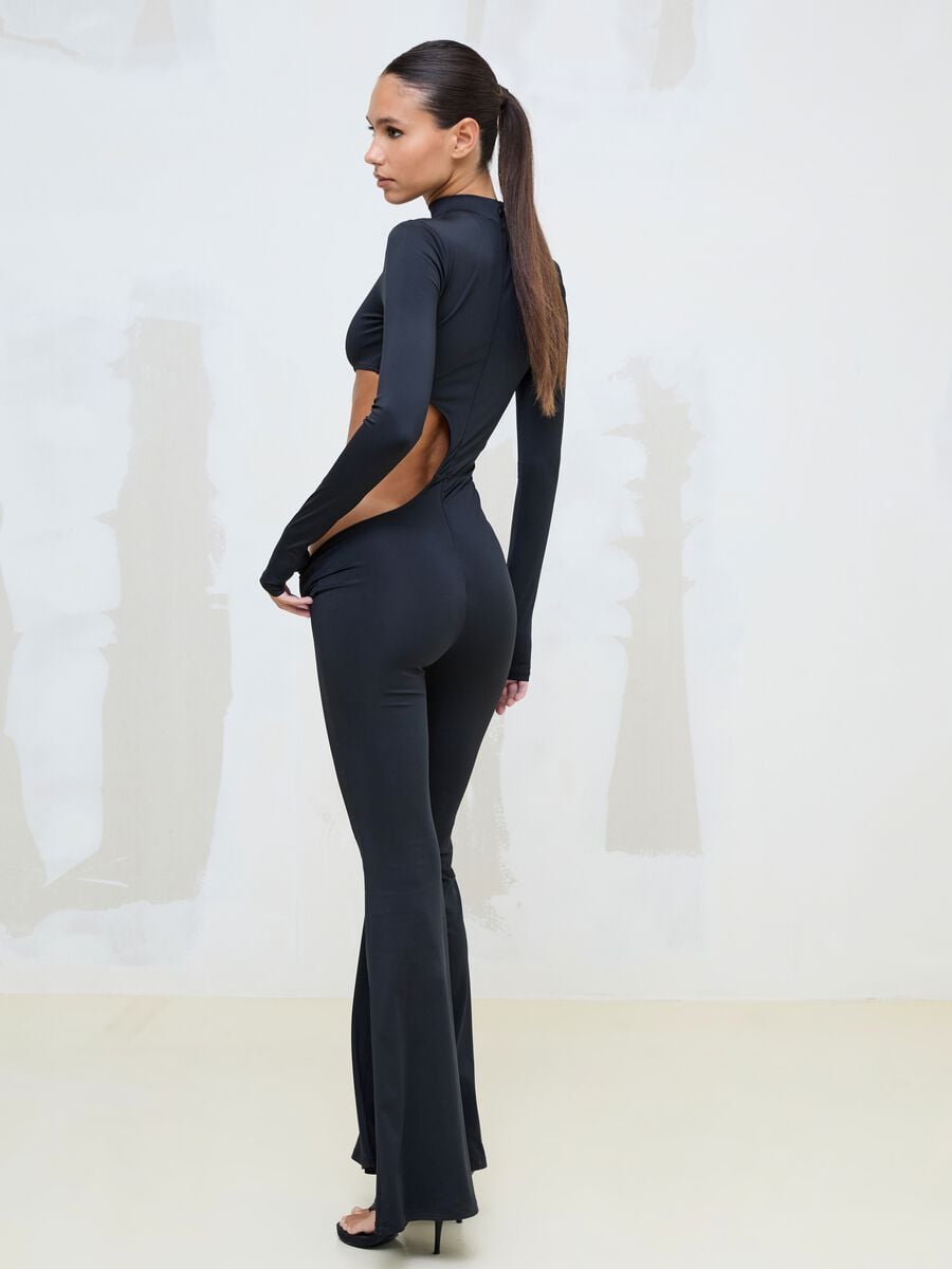 Cut-Out Bodysuit Black_5