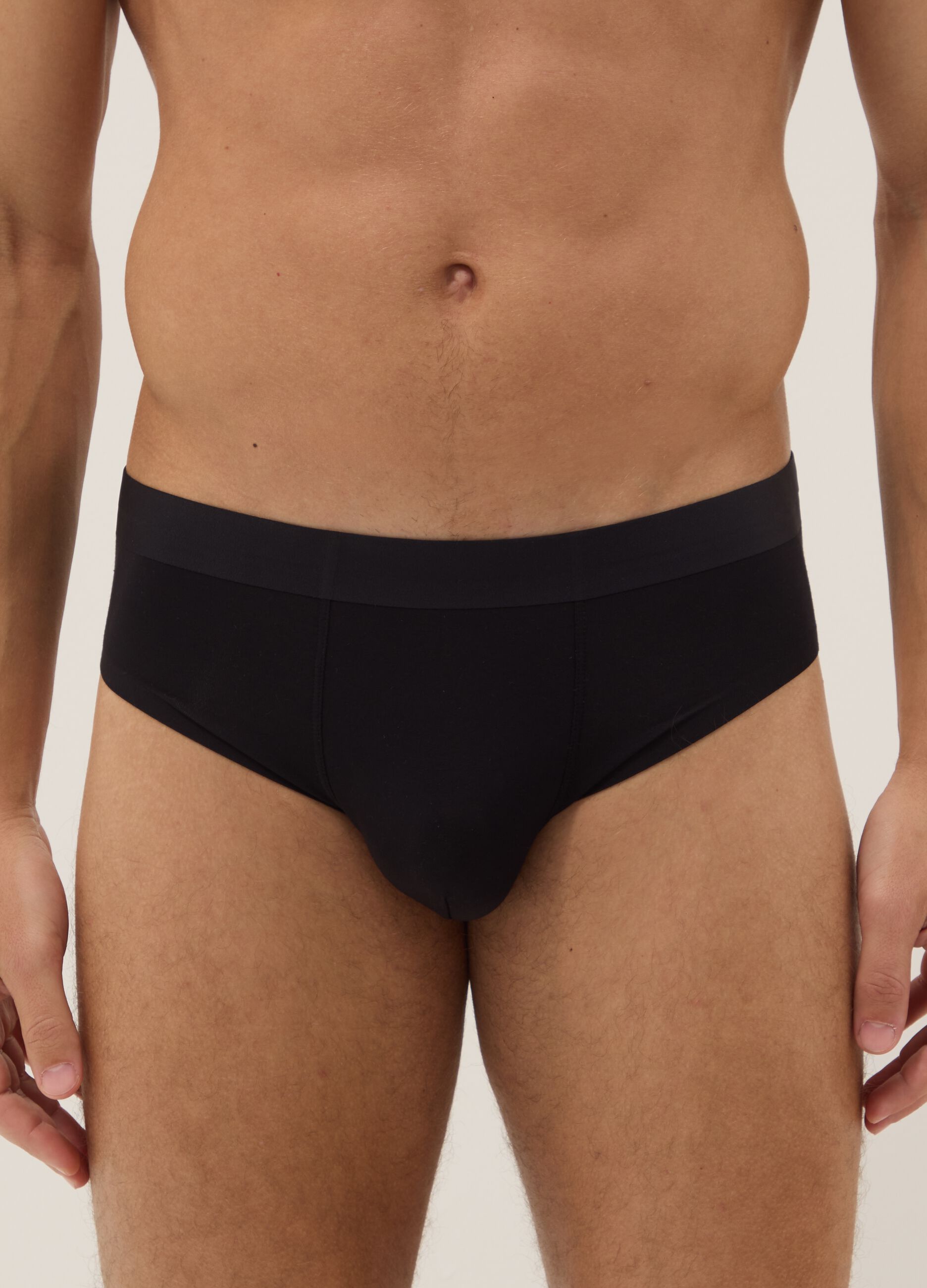 Black stretch modal briefs 2-pack
