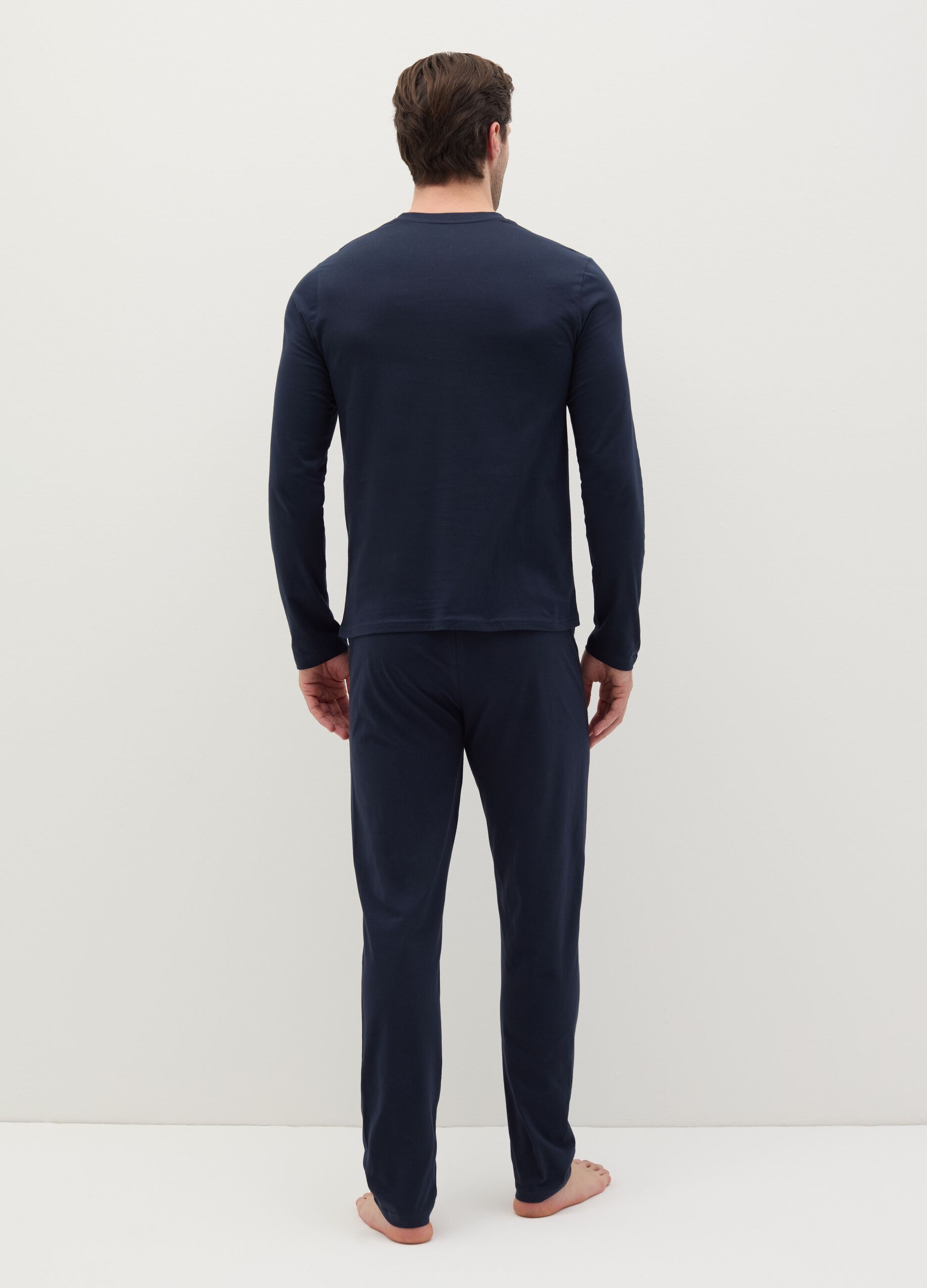 Long pyjamas with top with round neck
