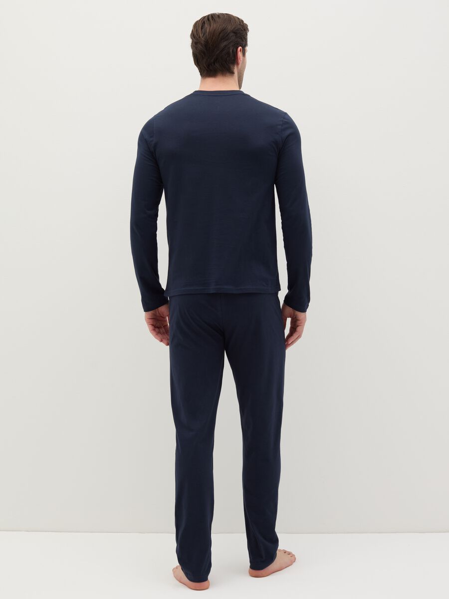 Long pyjamas with top with round neck_3