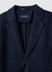 Slim fit blue stretch cotton blazer_5