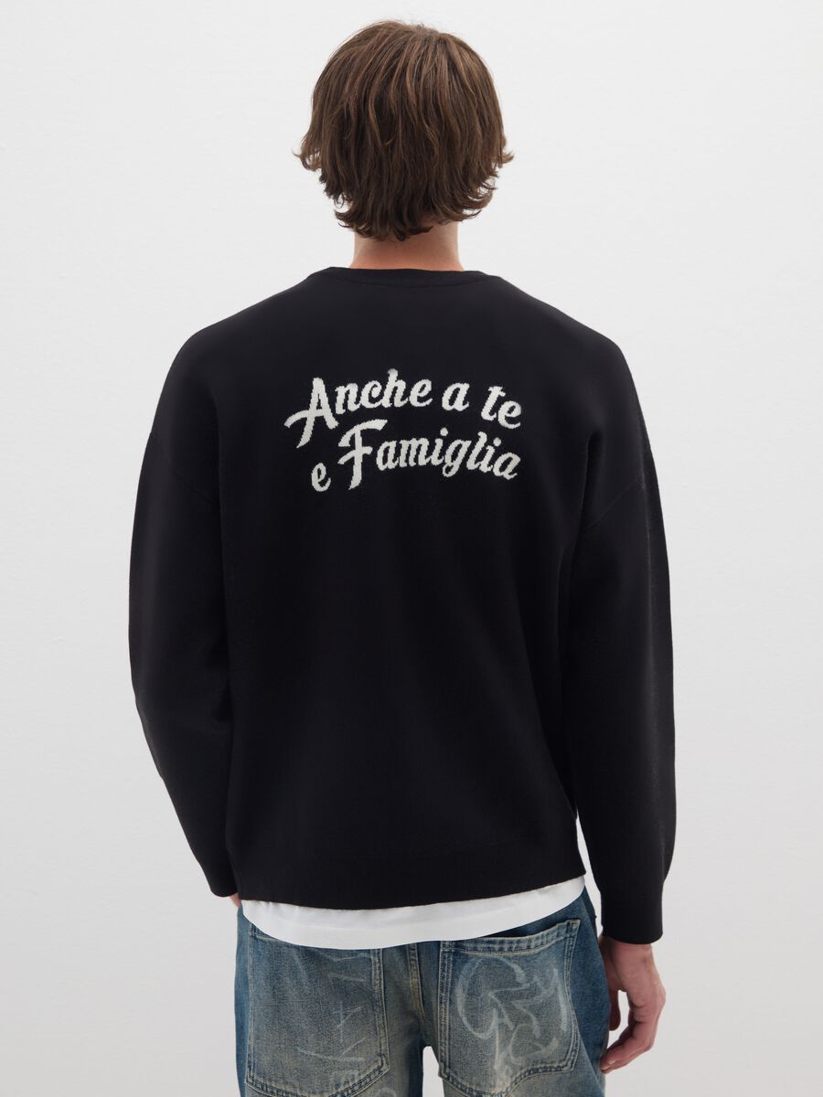 Black regular fit jumper_3