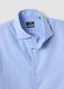 Light blue pure compact cotton shirt with French collar, regular fit_2