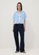 Light blue linen and viscose blend shirt, regular fit_1