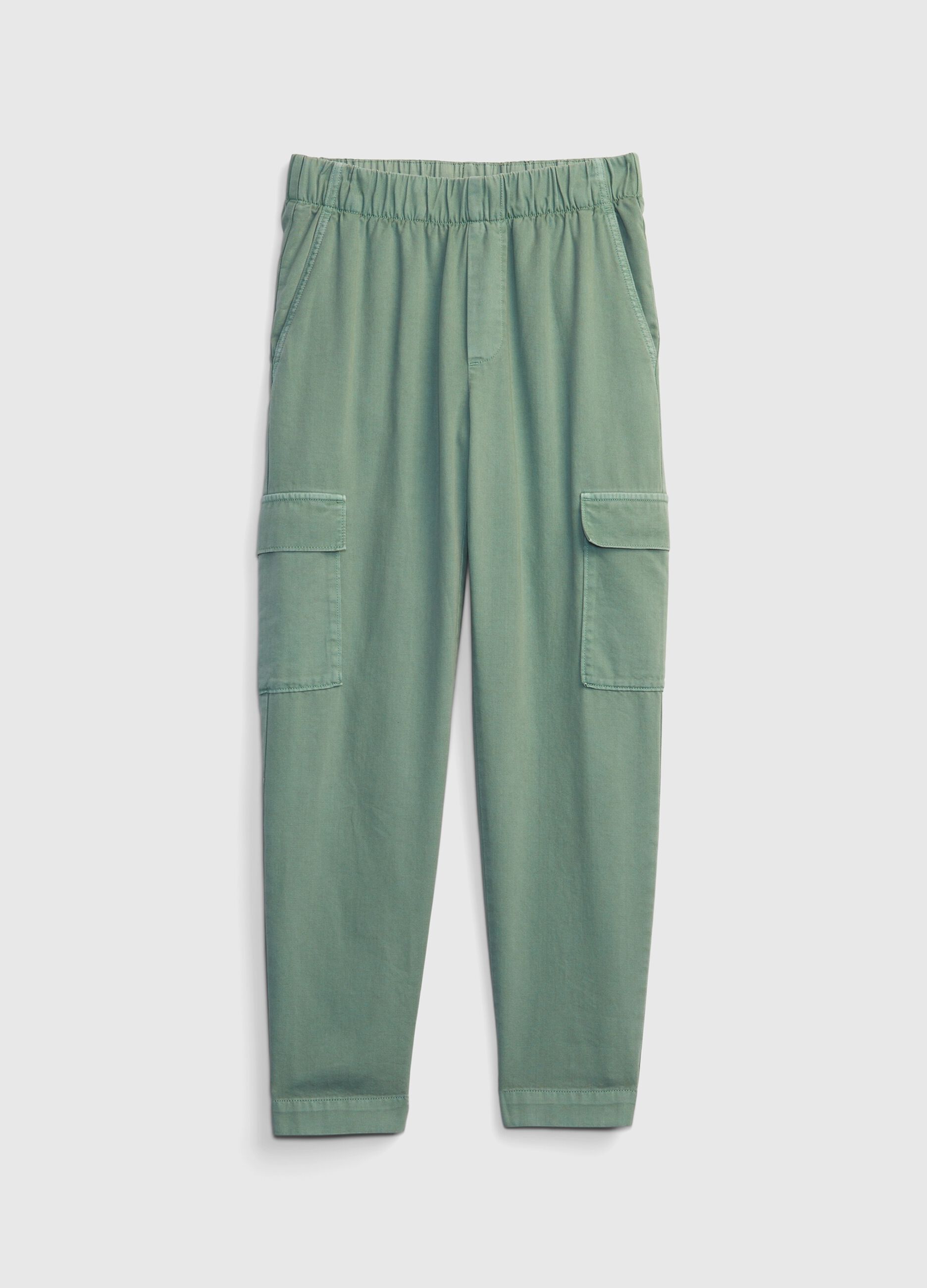 Cargo twill joggers