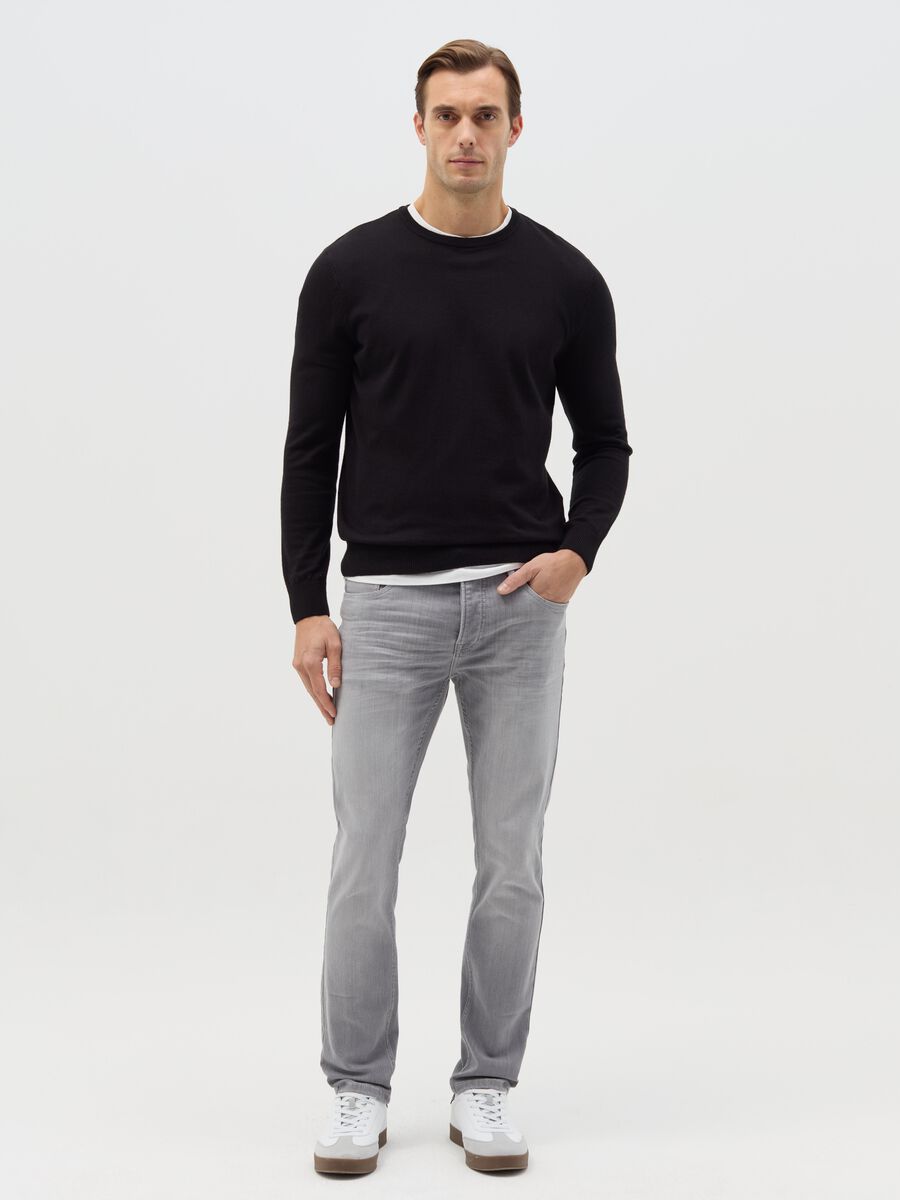 Skinny-fit jeans with five pockets_0