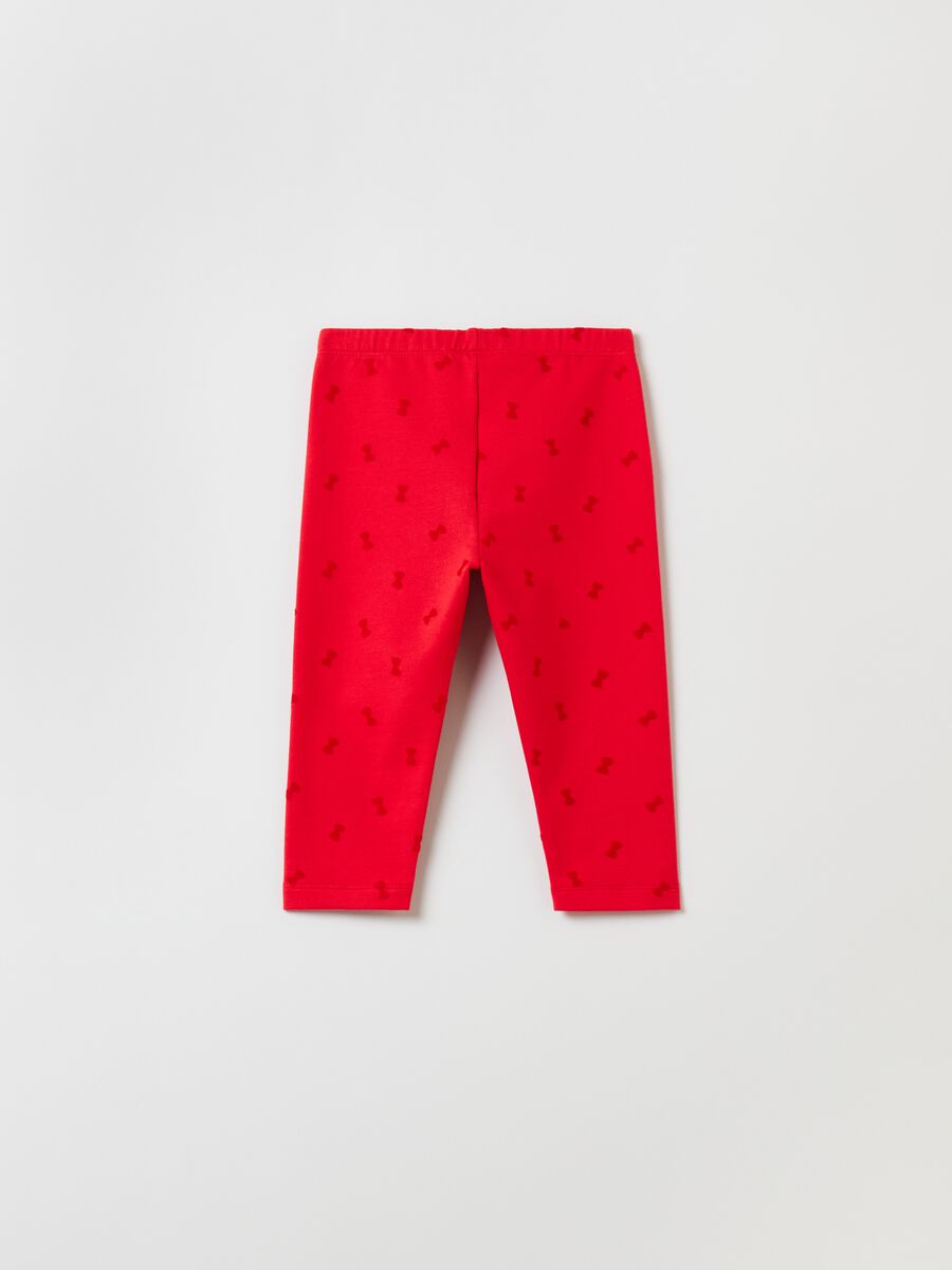 Leggings stretch con stampa _1