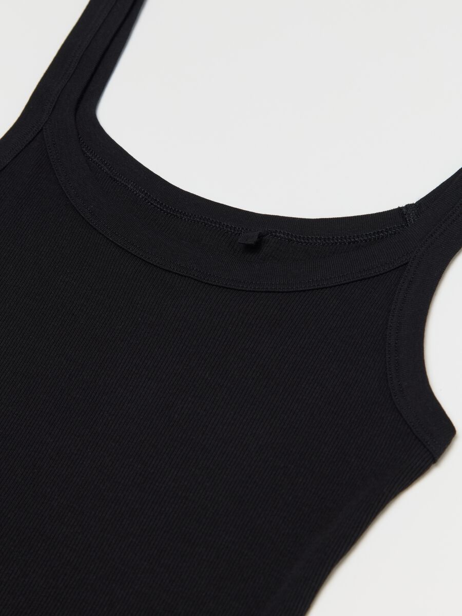 Ribbed vest with round neck_5