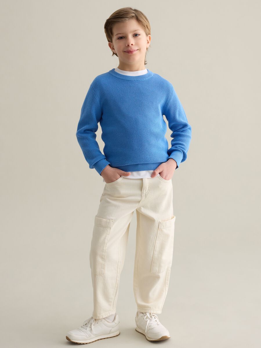 Cargo jeans in cotton_1