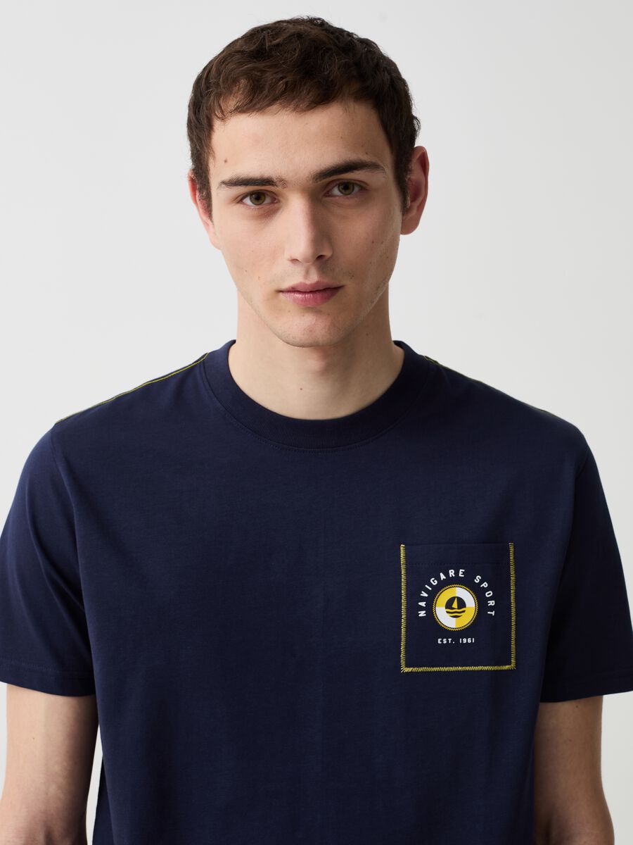 Navigare Sport T-shirt with pocket and print_1