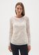 Cream Lace Maternity Long Sleeve Top_2