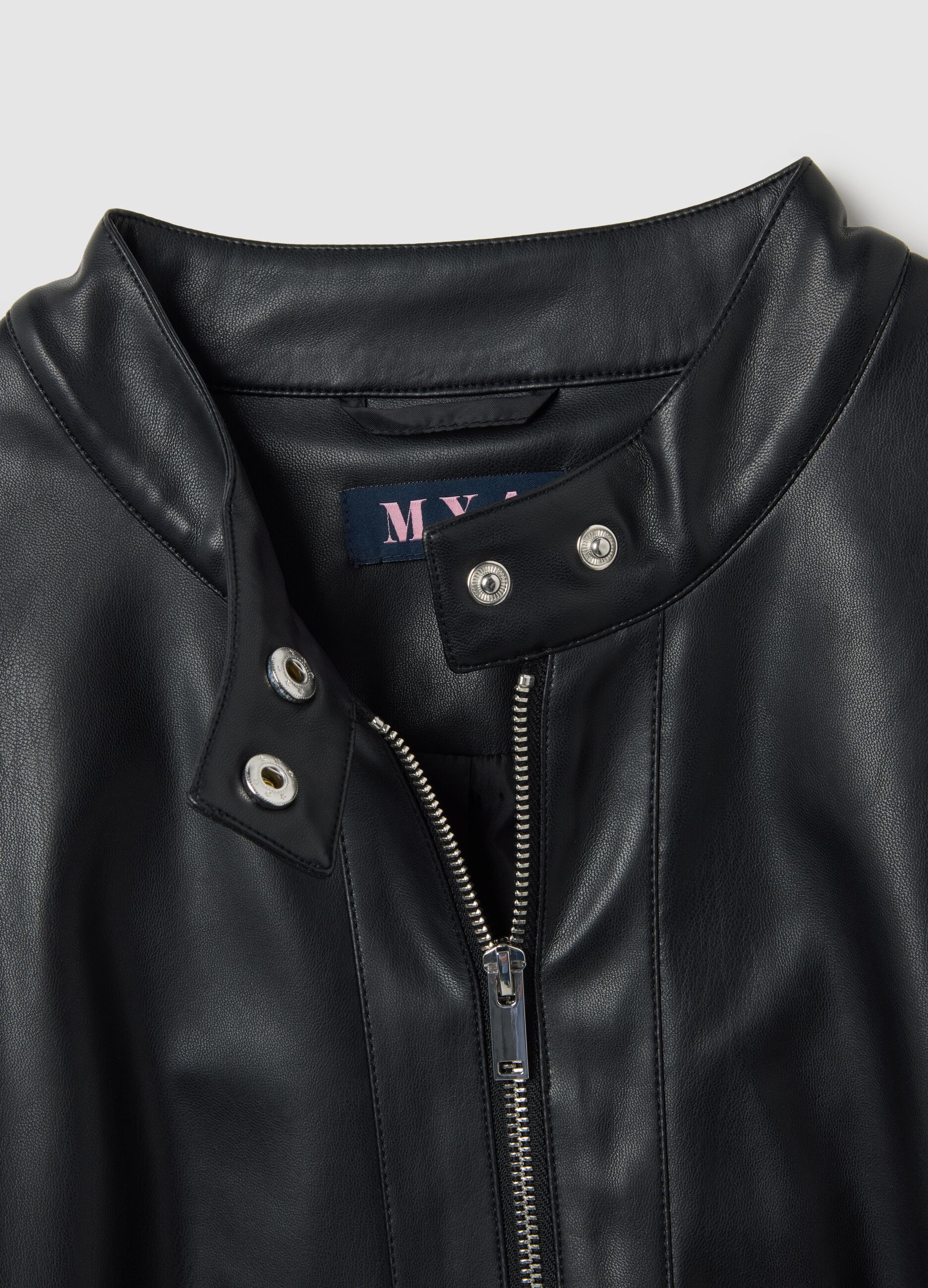Black Faux Leather Jacket