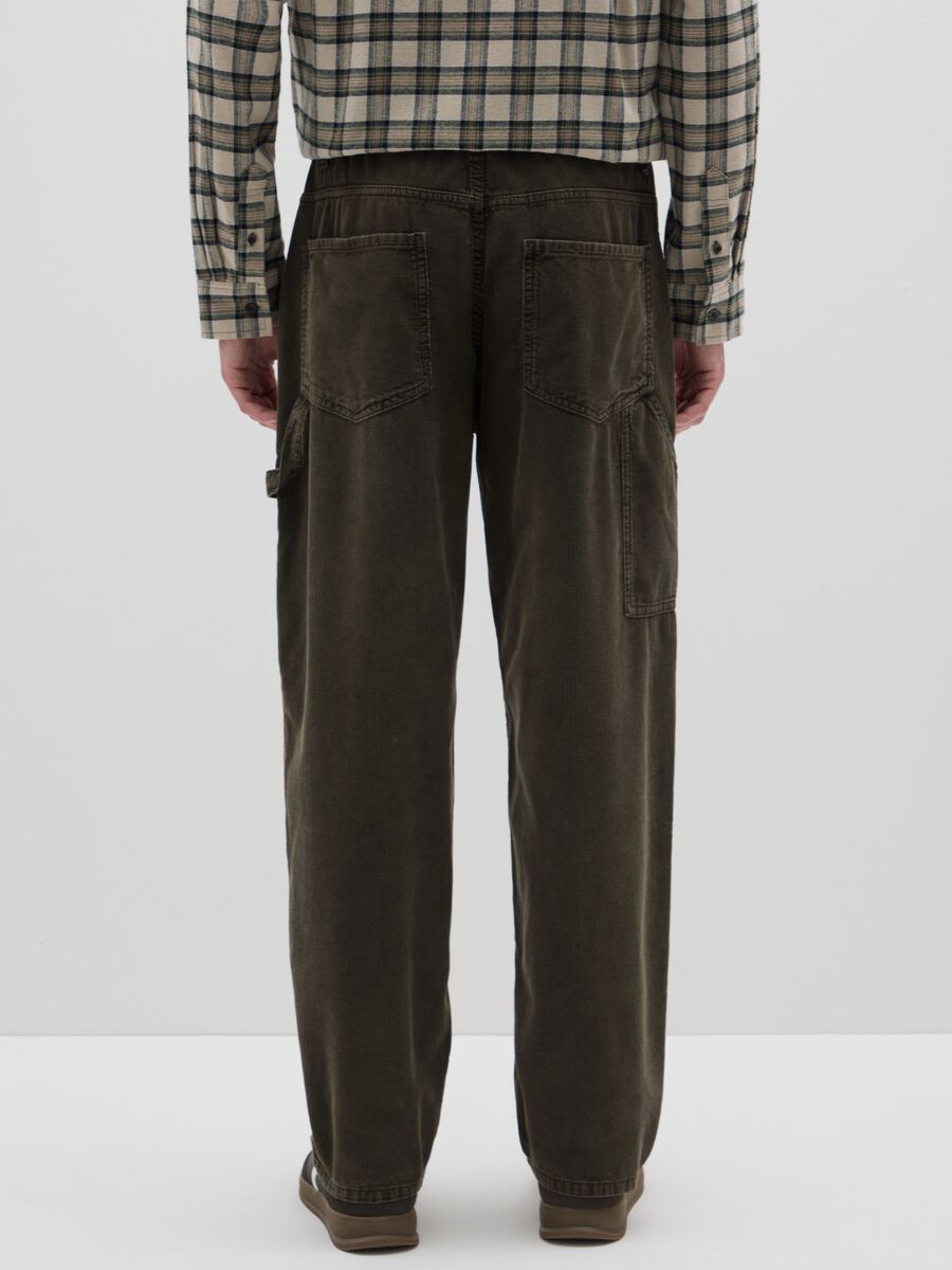 Pantaloni baggy in puro cotone neri_2