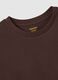 Brown pure cotton T-shirt regular fit_6