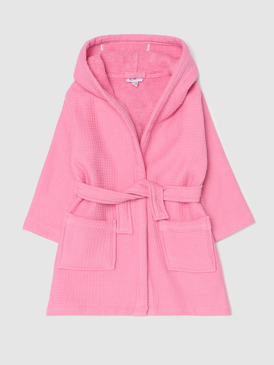 Unicorn bathrobe with waffle weave_0