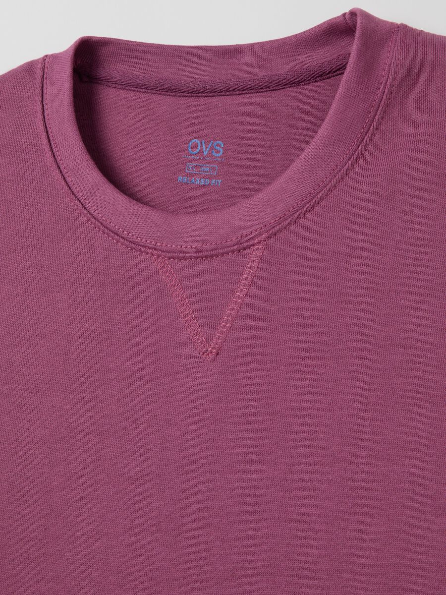 Oversized sweatshirt with round neck_5