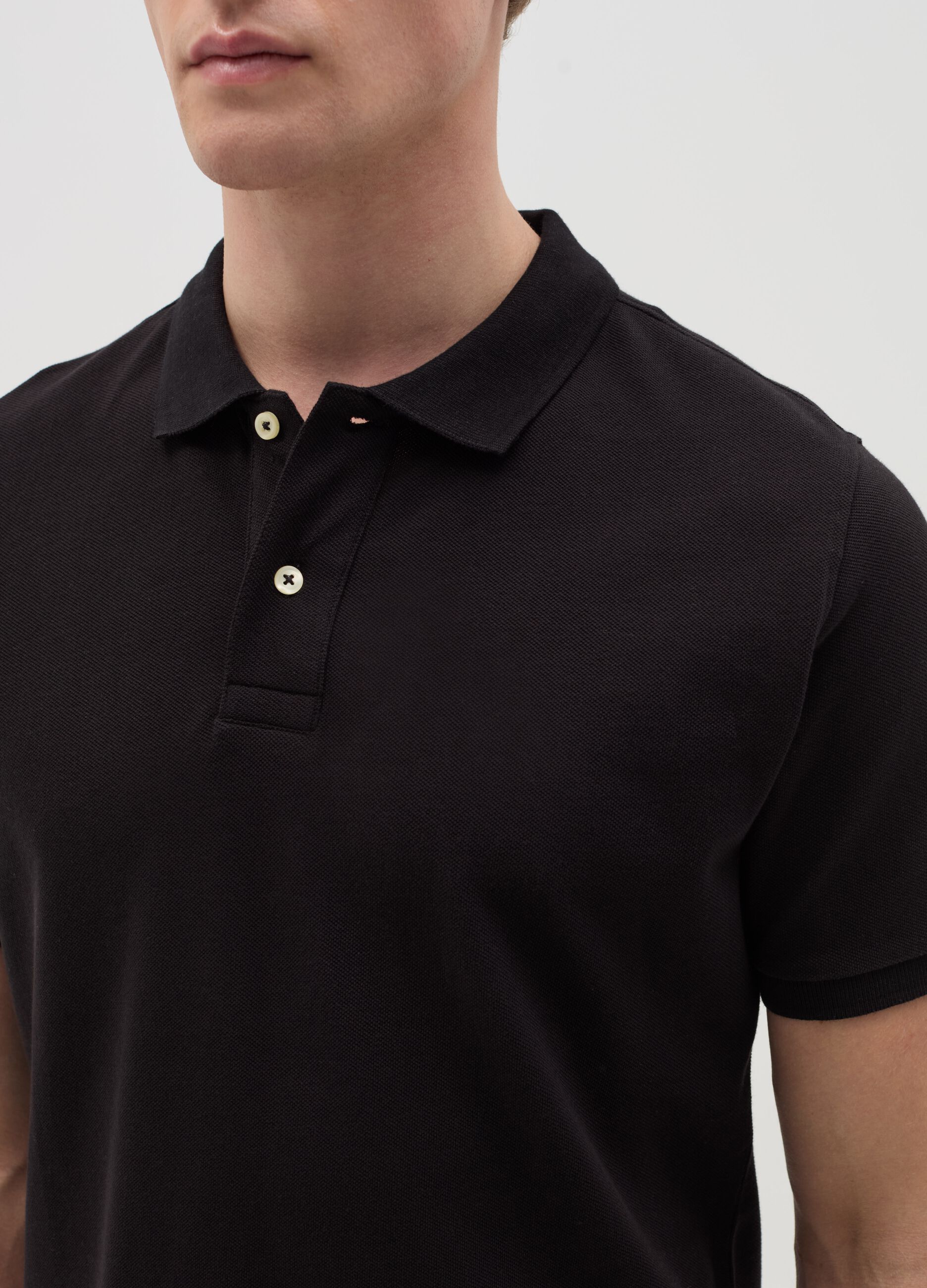 Polo shirt in organic cotton piquet