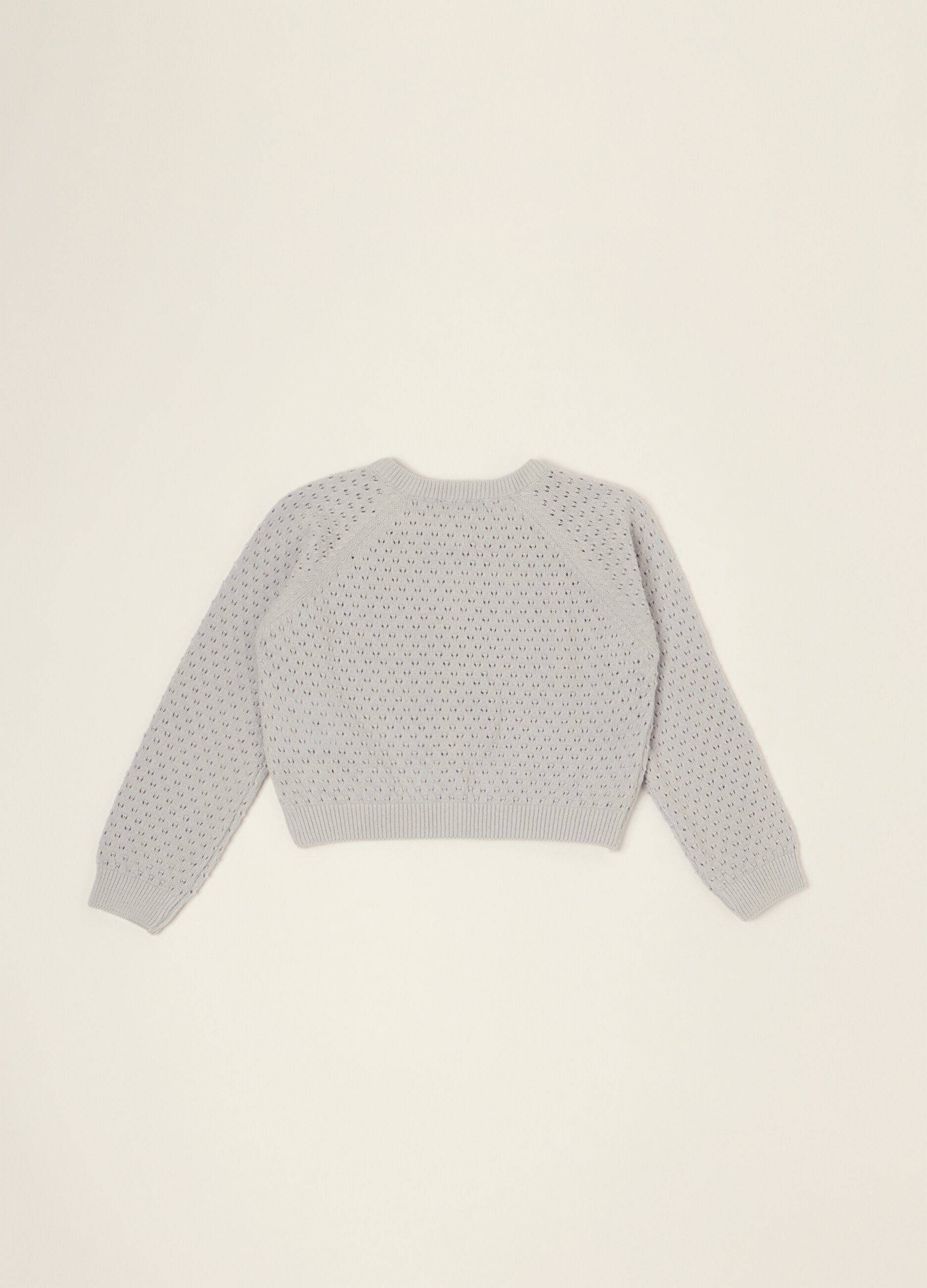 Grey pure cotton cardigan