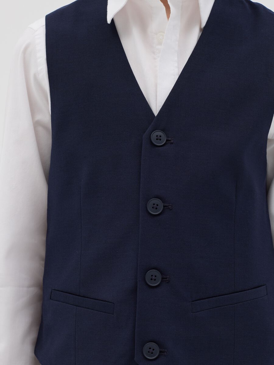 Gilet con tasche a filo_1