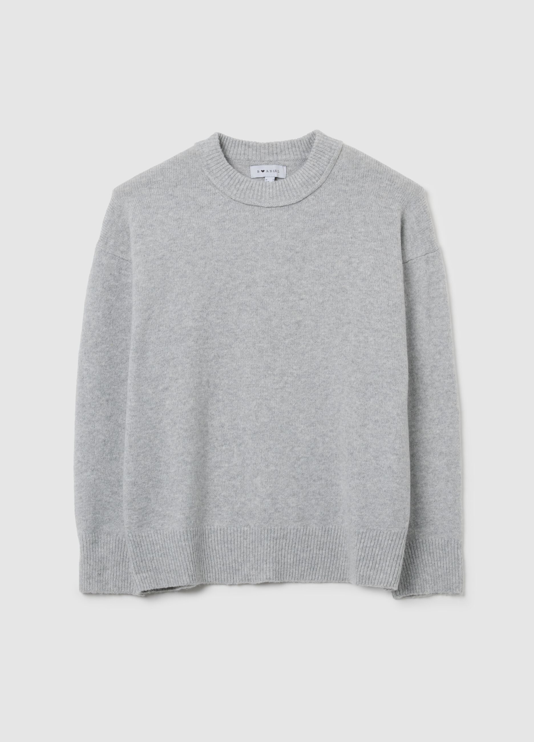 Pullover grigio oversize