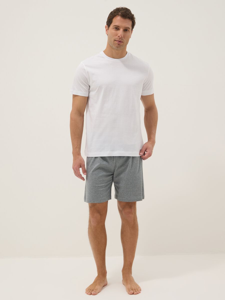 Short Pyjamas in Multicolour Organic Cotton with Regular Fit_0