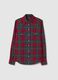 Multicoloured checked shirt in pure cotton and regular fit flannel_4