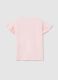 Pink T-shirt in cotton with diamant&eacute;s_1