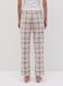 Fleece pyjama trousers with check pattern_3