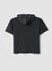 Boys' oversized black pure cotton t-shirt with hood_4