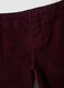 Pantaloni viola in cotone elasticizzato wide leg_1