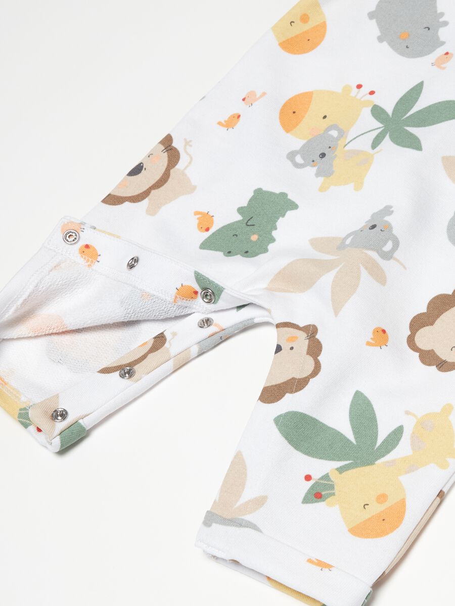 French terry onesie with animals print_2