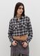 Crop shirt in check flannel_1
