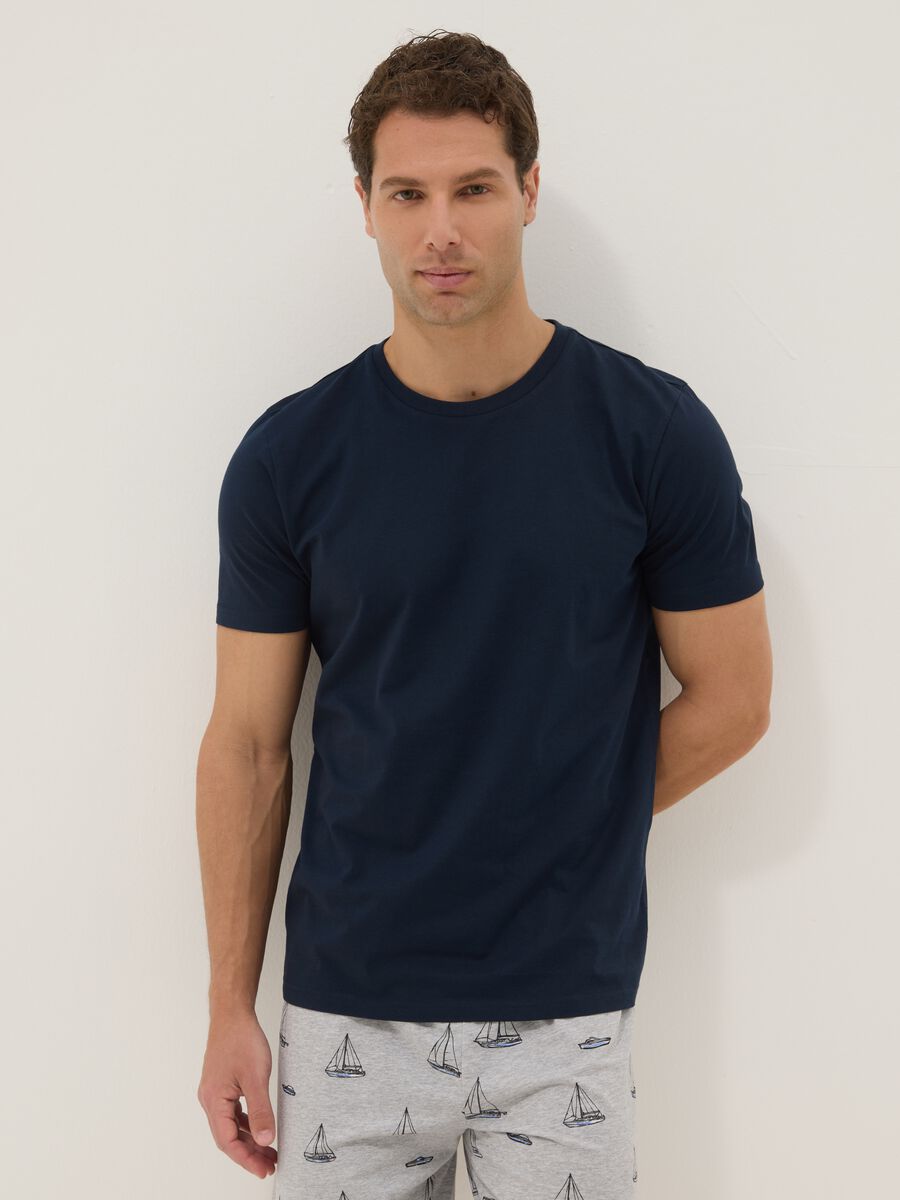 Multicolour pure organic cotton regular fit pyjamas with prints_1