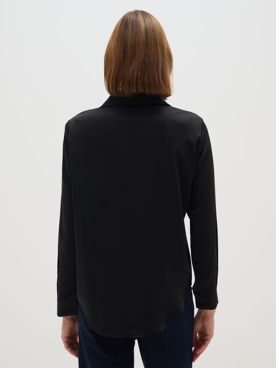 Regular Fit Black Shirt_2