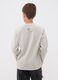 Grey pure cotton printed crew-neck T-shirt for boys_1