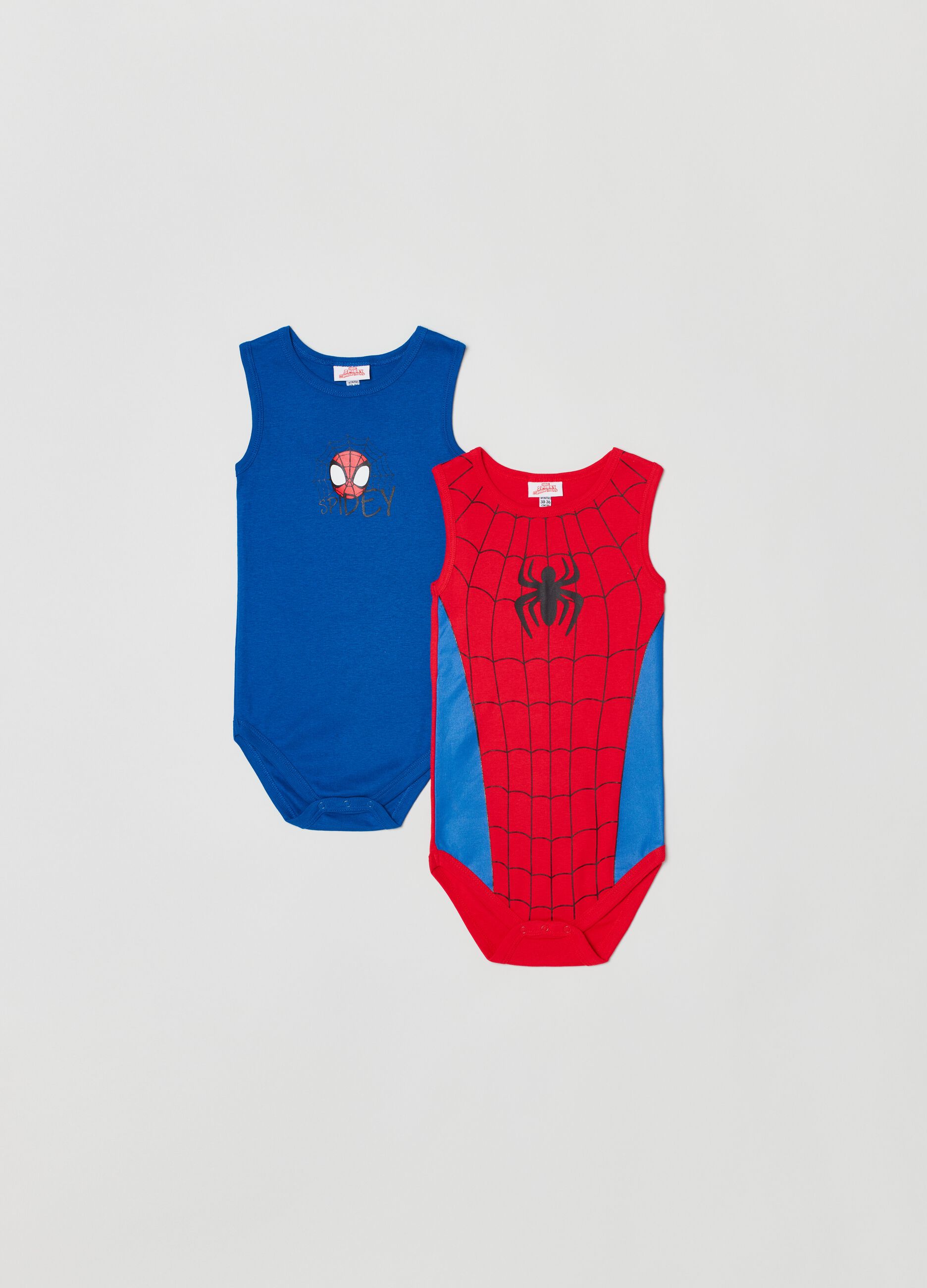 Bipack body in cotone stampa Marvel Spidey_0
