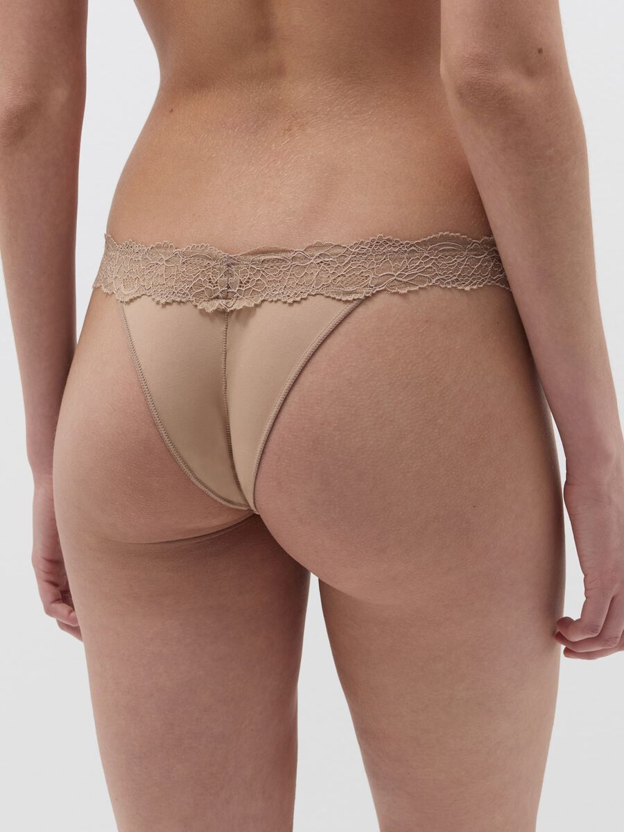 Three-pack Brazilian-cut briefs with lace_4