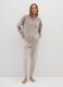Beige adjustable waist pyjama trousers_0