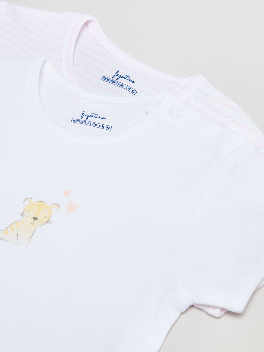 Bipack t-shirt in cotone con stampa _2
