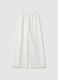 Girls' White Wide Leg Trousers_4