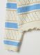 Pullover a righe con lavorazione traforata _3