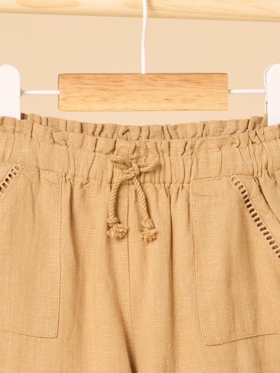 Linen blend shorts_1