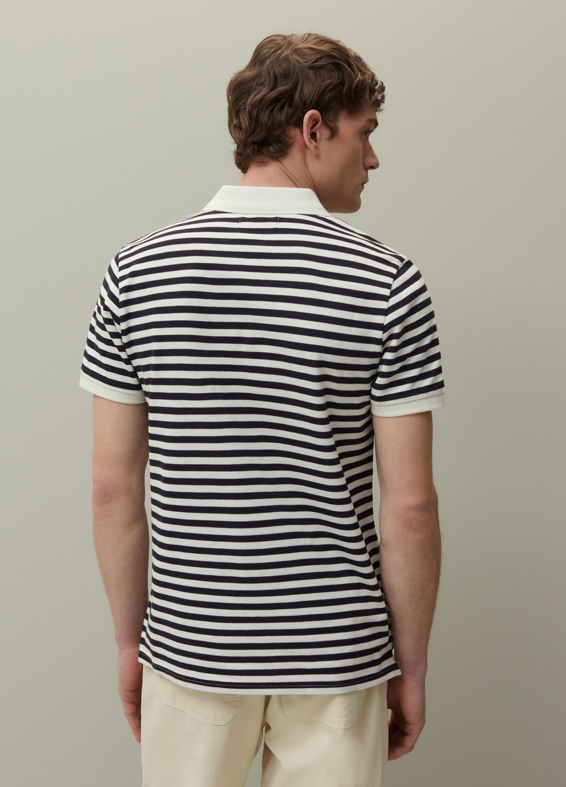 Polo in piquet a righe_2
