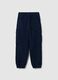 Children's stretch cotton blue cargo trousers_4