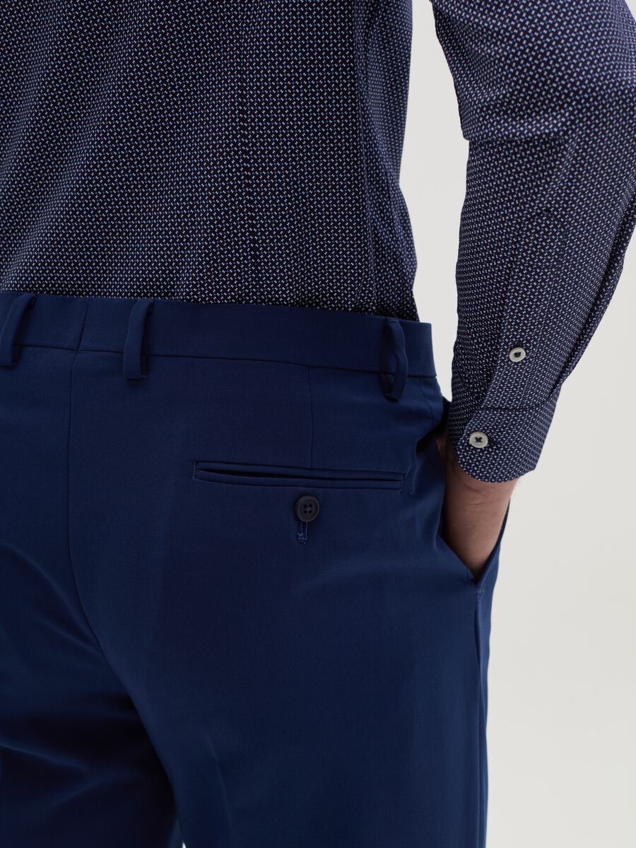 Slim-fit shirt with micro print_3
