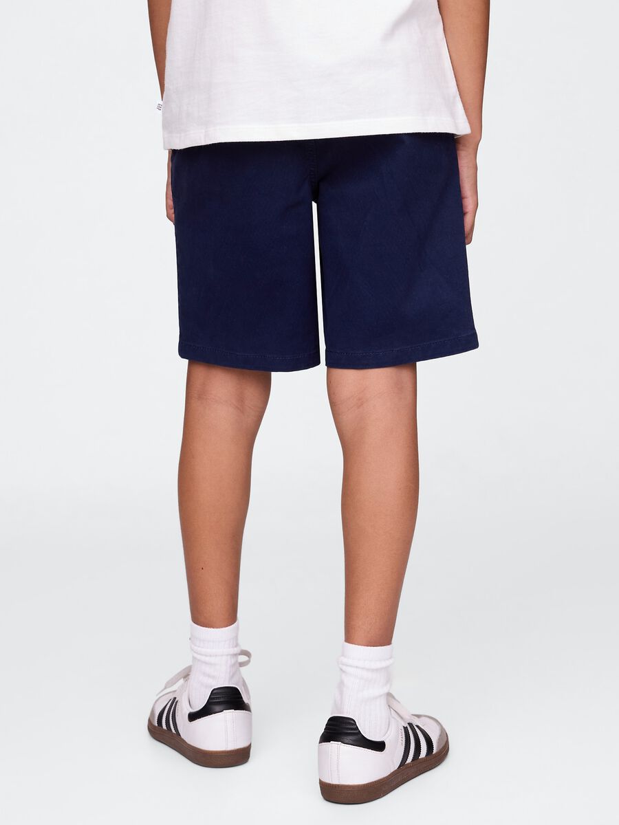 Casual Navy Blue Bermuda Shorts_2