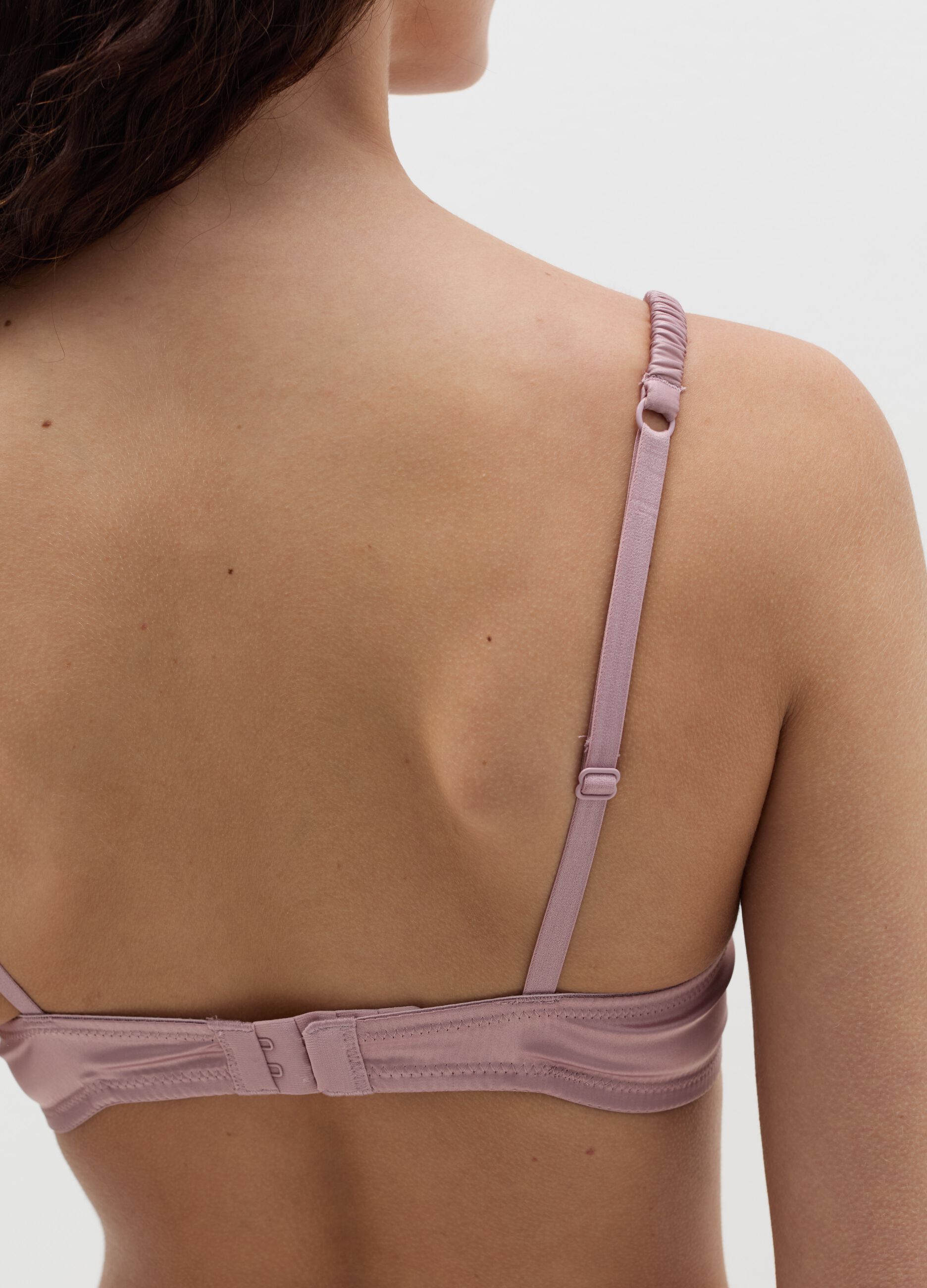 Barbara Push-Up bra in satin with lace