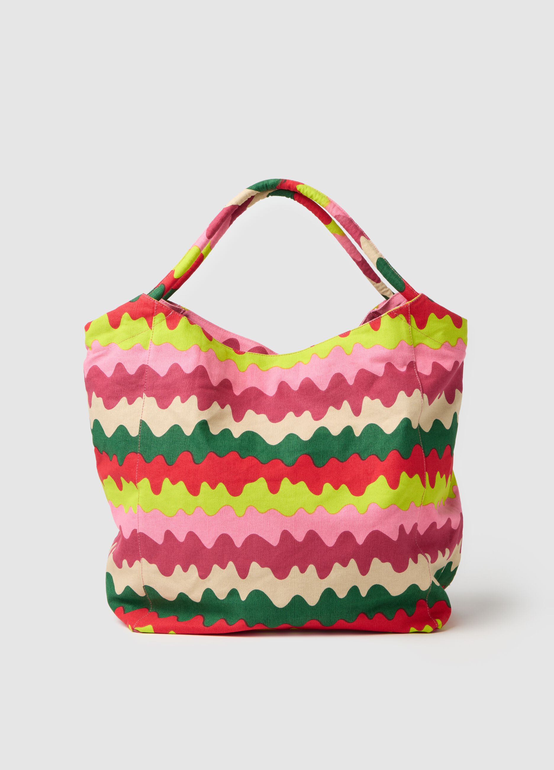 Multicolor Cotton Beach Bag Lead